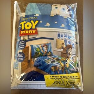 Toy Story 4-Piece Toddler Bedding Set - Blue